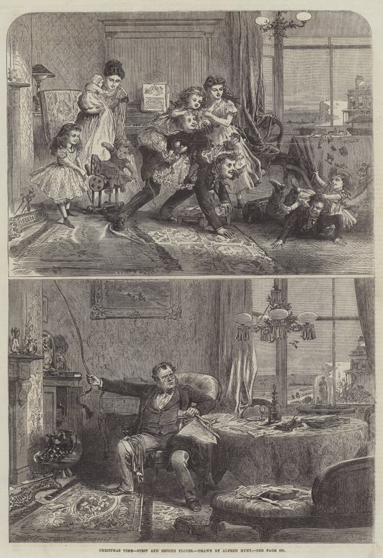 Jultid, första och andra våningen av Alfred William Hunt