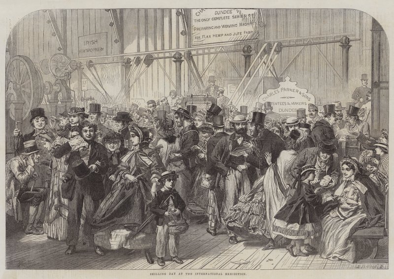Shilling Day på den internationella utställningen av Alfred William Hunt