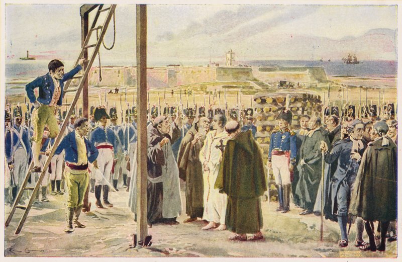 Avrättning av Gomes Freire Andrade, Portugal av Alfredo Roque Gameiro