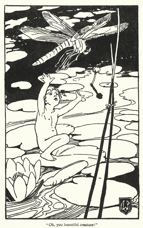 Illustration till The Water-Babies av Charles Kingsley (litografi) av Alice Bolingbroke (after) Woodward