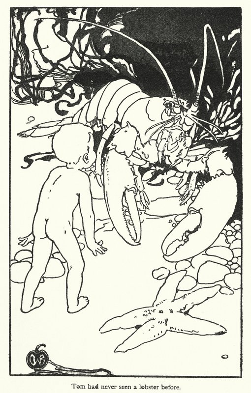 Illustration till The Water-Babies av Charles Kingsley (litografi) av Alice Bolingbroke (after) Woodward