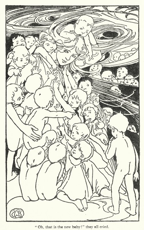 Illustration till The Water-Babies av Charles Kingsley (litografi) av Alice Bolingbroke (after) Woodward