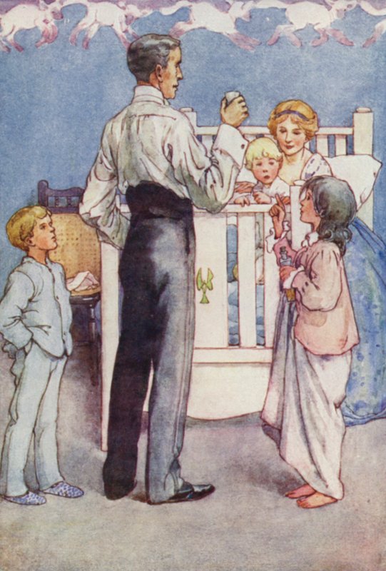 Mr Darling låtsades bara (färg litho) av Alice Bolingbroke (after) Woodward