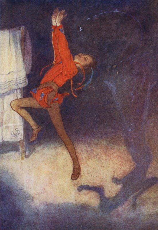 The Shadow höll sig vackert (färg litho) av Alice Bolingbroke (after) Woodward