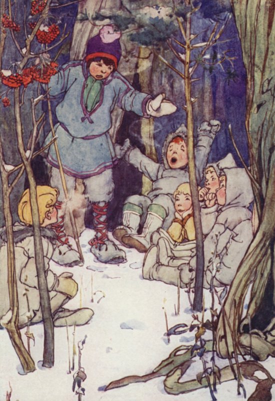 Det var sex av dem (färg litho) av Alice Bolingbroke (after) Woodward