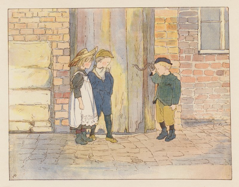 The Duffer Triumphant (färglitografi) av Alice Maud Beddington