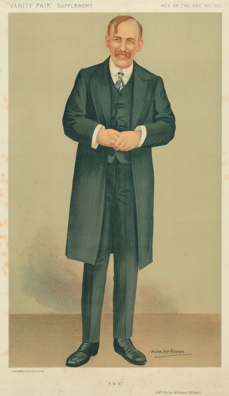 Mr Philip Whitwell-Wilson, PWW, 27 december 1911, tecknad Vanity Fair av Alick P. F. Ritchie