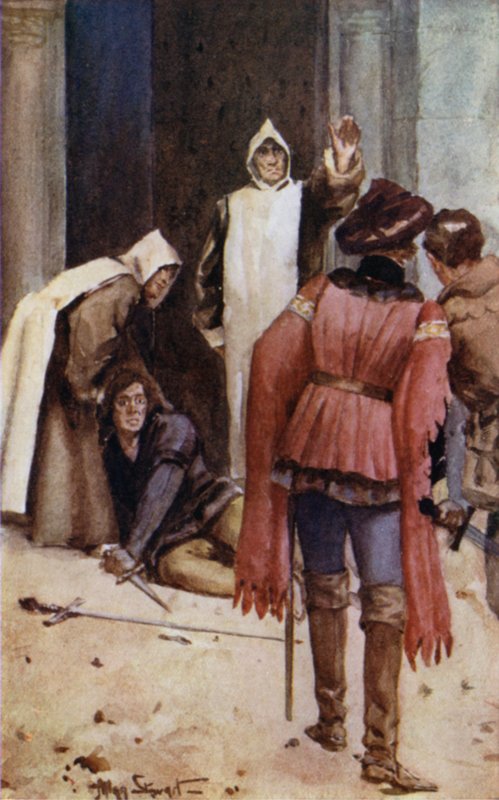 Sanctuary (färg litho) av Allan (after) Stewart