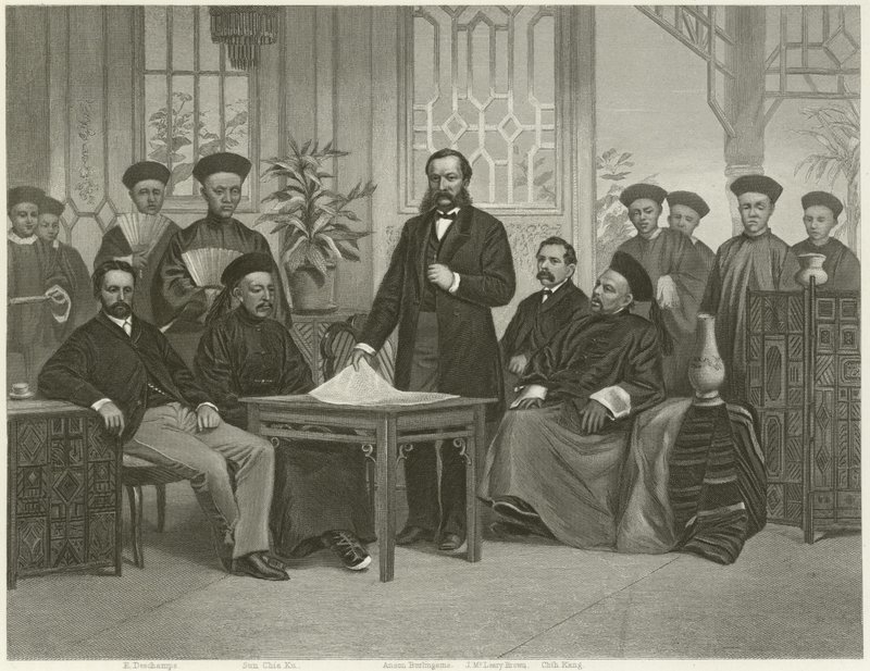 Kinas ambassad till främmande makter, 1868 av Alonzo Chappel