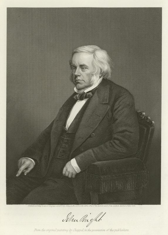 John Bright, brittisk radikal och liberal politiker av Alonzo Chappel