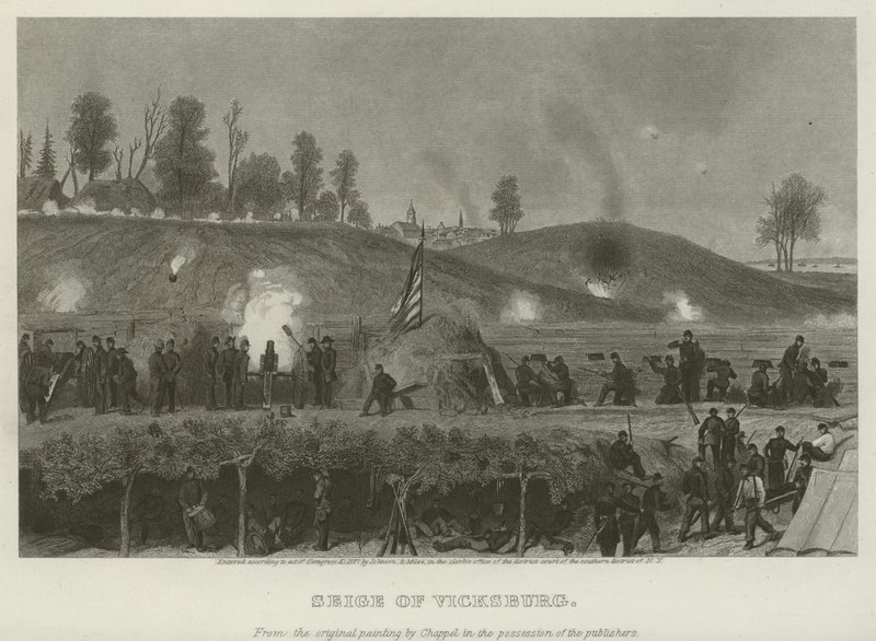 Belägringen av Vicksburg, 1863 av Alonzo Chappel