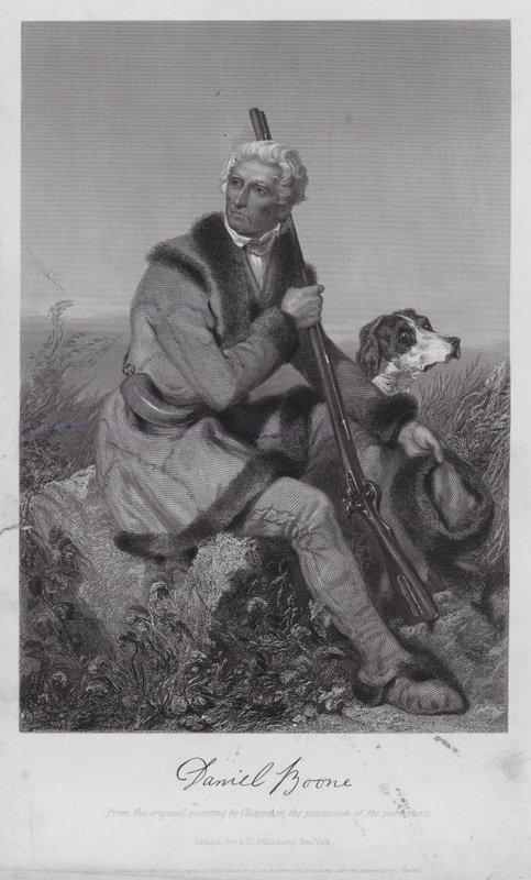 Daniel Boone (gravyr) av Alonzo (after) Chappel