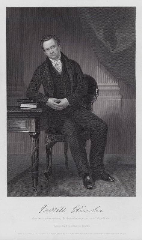 De Witt Clinton (gravyr) av Alonzo (after) Chappel