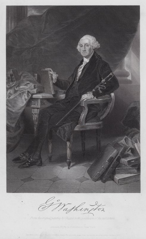 George Washington (gravyr) av Alonzo (after) Chappel