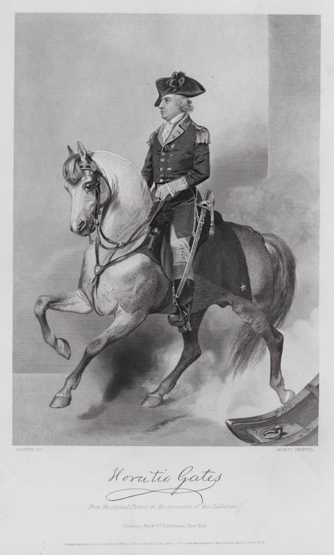 Horatio Gates (gravyr) av Alonzo (after) Chappel