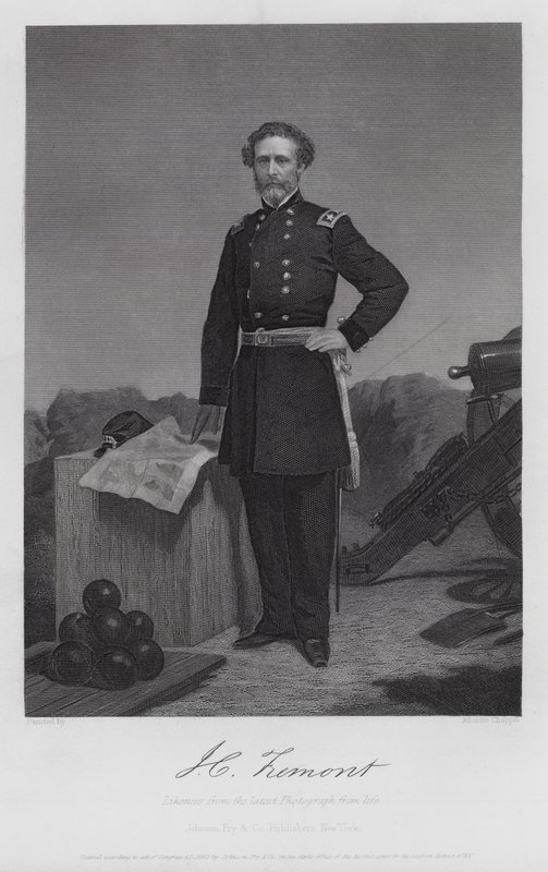 John Charles Fremont (gravyr) av Alonzo (after) Chappel