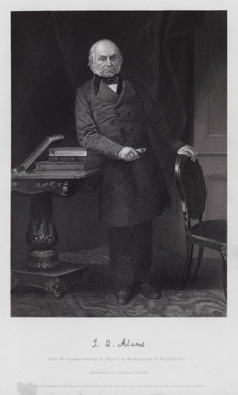 John Quincy Adams (gravyr) av Alonzo (after) Chappel