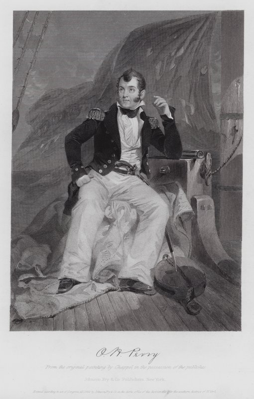 Oliver Hazard Perry (gravyr) av Alonzo (after) Chappel