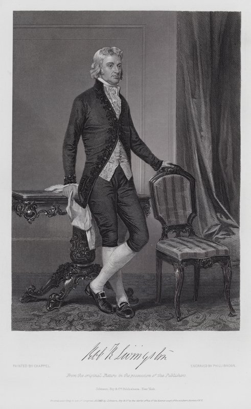 Robert R Livingston (gravyr) av Alonzo (after) Chappel
