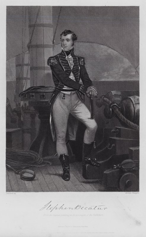 Stephen Decatur (gravyr) av Alonzo (after) Chappel