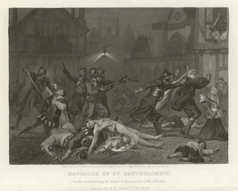 Massakern i St Bartholomeus av Alonzo Chappel