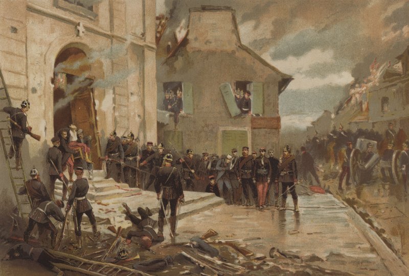 Le Bourget, 30 oktober 1870 av Alphonse Marie de Neuville
