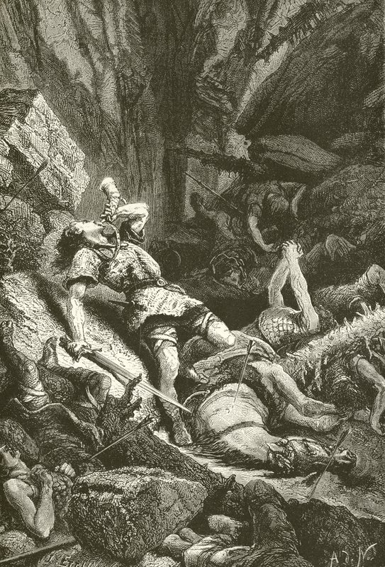 Roland vid Roncesvalles av Alphonse Marie de Neuville