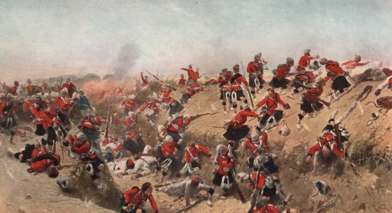 Stormningen av Tel el Kebir av Black Watch, Egypten, 1882 av Alphonse Marie de Neuville