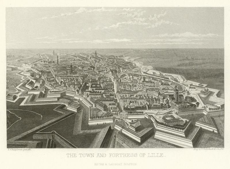 Staden och fästningen Lille av Alphonse Marie de Neuville