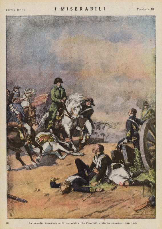 Illustration till Les Miserables av Victor Hugo (färglitografi) av Ambrogio Lombardi