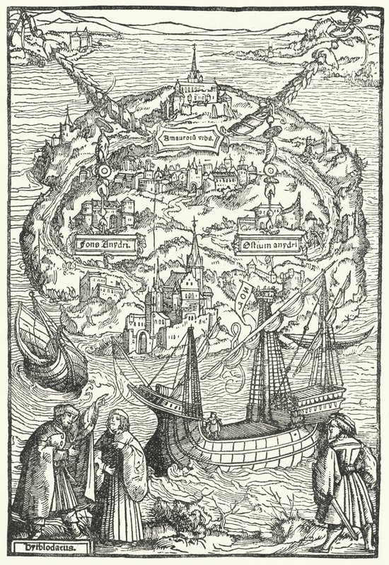 Ön Utopia av Ambrosius Holbein