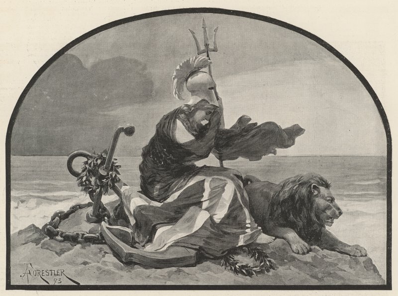 Britannia sörjer av Amedee Forestier