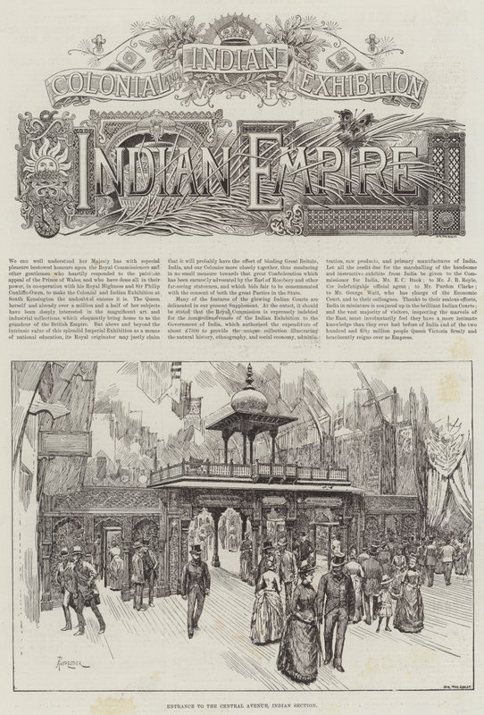 Kolonial- och indianutställning, det indiska imperiet av Amedee Forestier