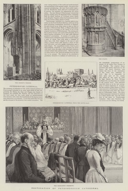 Restaurering av Peterborough Cathedral av Amedee Forestier