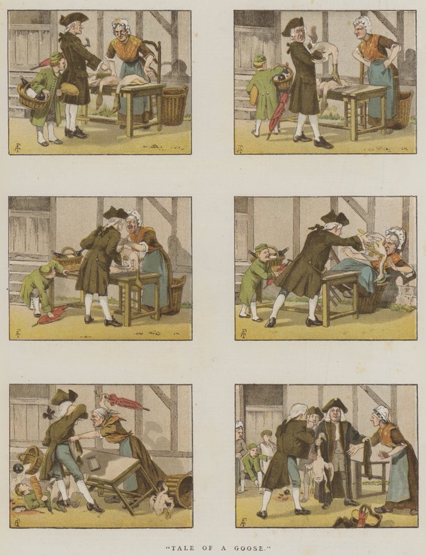 Sagan om en gås (chromolitho) av Amedee Forestier