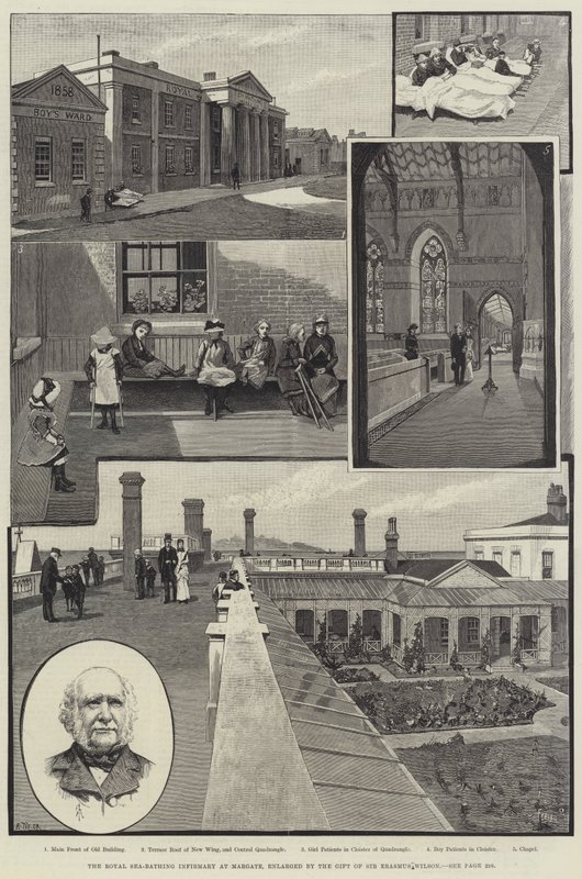 Royal Sea-Bathing Infirmary vid Margate, förstorad av Sir Erasmus Wilsons gåva av Amedee Forestier