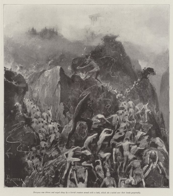 Den korta vägen, av Walter Besant av Amedee Forestier
