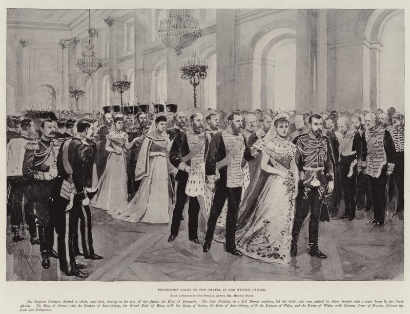 Bröllopet av Nicholas II, tsar av Ryssland av Amedee Forestier