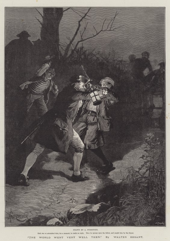 Världen gick mycket bra då, av Walter Besant av Amedee Forestier