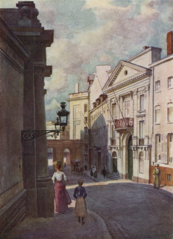 Rue de Namur, Bryssel av after Amedee Forestier