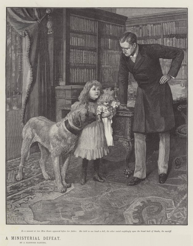 Ett ministeriellt nederlag, av J Harwood Panting av Amedee Forestier