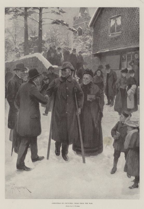 Jul på kryckor, hem från kriget av Amedee Forestier