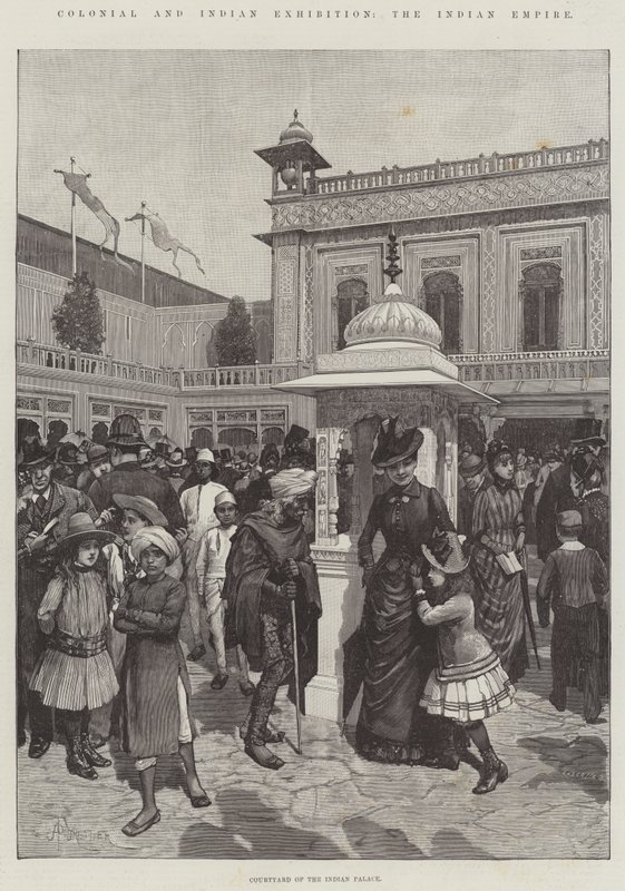 Kolonial- och indianutställning, det indiska imperiet av Amedee Forestier