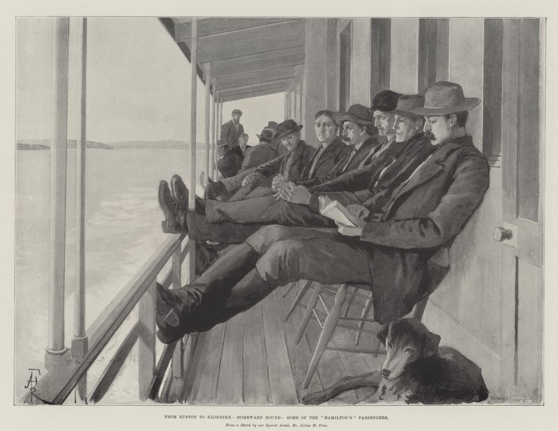Från Euston till Klondike, Homeward Bound, några av Hamiltons passagerare av Amedee Forestier
