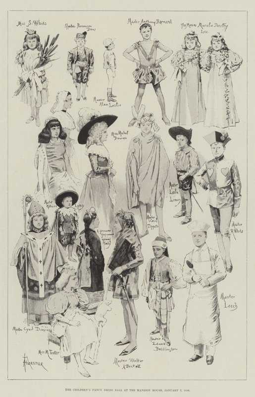 Barnens finklänningsbal i Mansion House, 7 januari 1896 av Amedee Forestier
