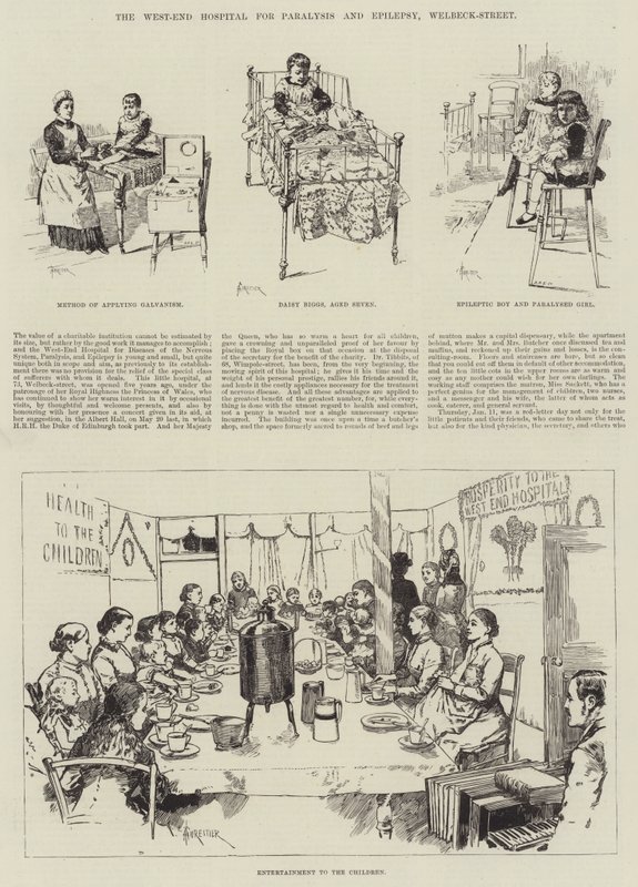 West-End Hospital for Paralysis and Epilepsy, Welbeck-Street av Amedee Forestier