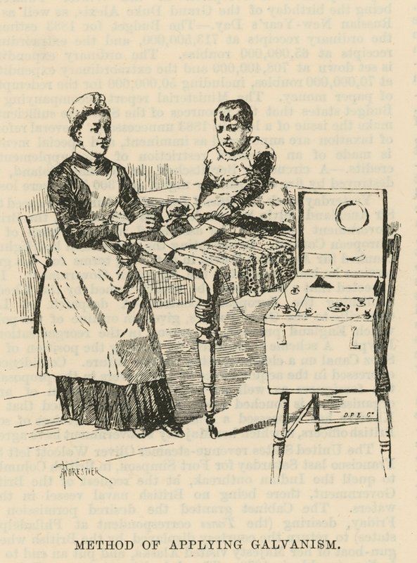 West End Hospital for Paralysis and Epilepsy, Welbeck Street, London: Metod för att tillämpa galvanism av Amedee Forestier