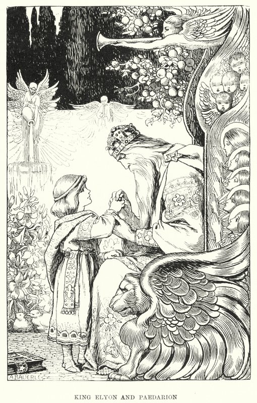 King Elyon och Paedarion (gravyr) av Amelia M. (attr.to) Bowerley or Bauerle