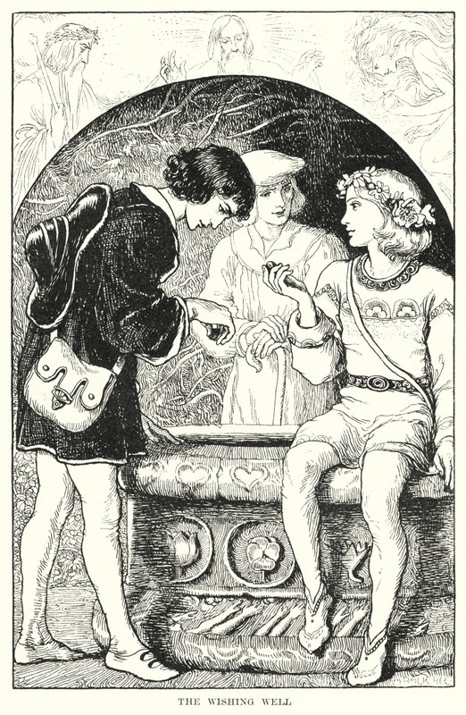 Önskebrunnen (gravyr) av Amelia M. (attr.to) Bowerley or Bauerle