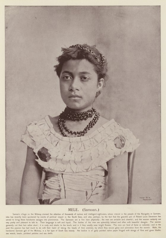 Mele, Samoan av American Photographer